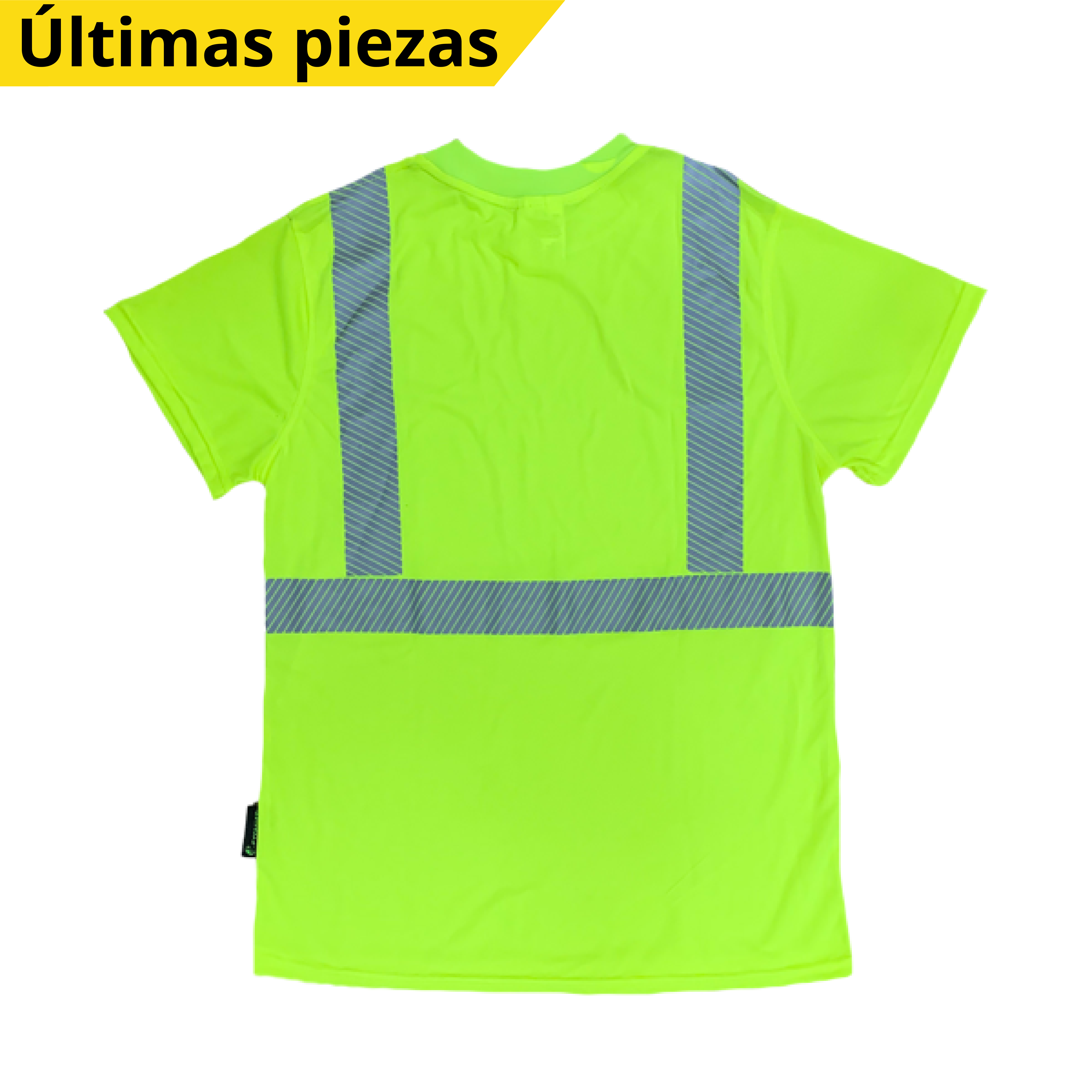 Camisa Cuello Redondo con Reflejante Amarillo SR-110AMCR - 0